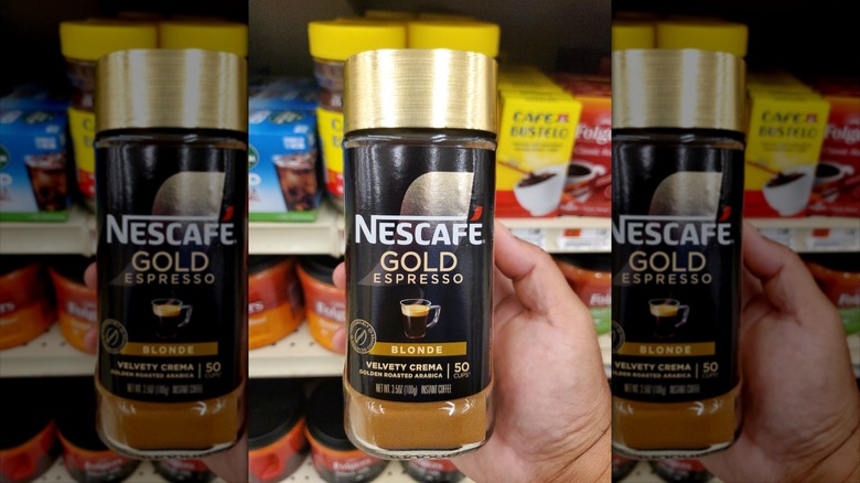 jar of nescafe gold espresso blonde in store