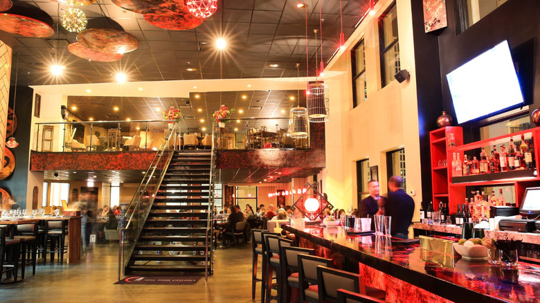 The interior of Lao Sze Chuan's original Chinatown location in Chicago, Illinois