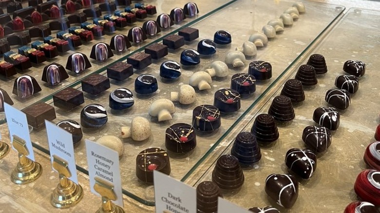 Many lines of truffles, several in innovative flavors like Wild Mushroom