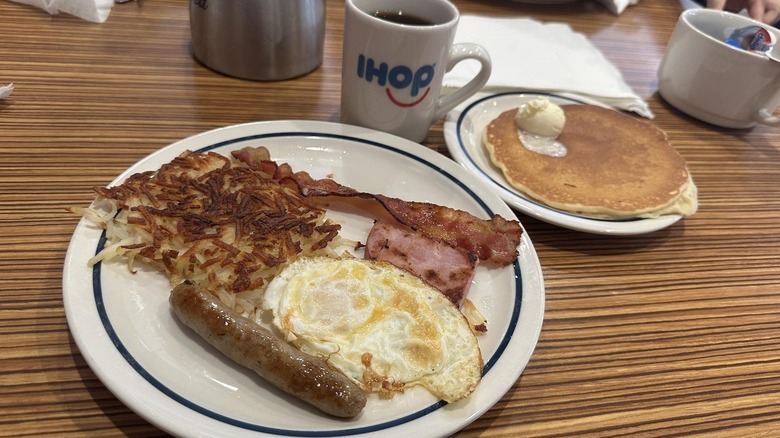 the breakfast sampler platter at IHOP