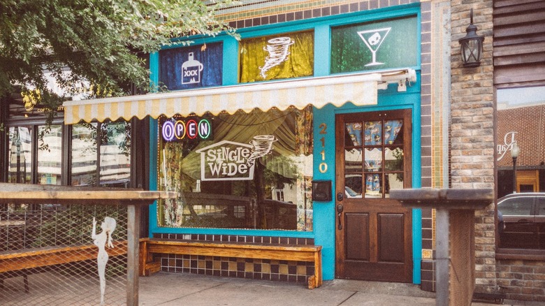 Colorful exterior view of Single Wide