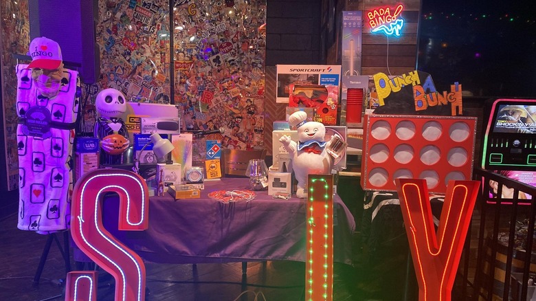 Bingo night setup at The Grapevine