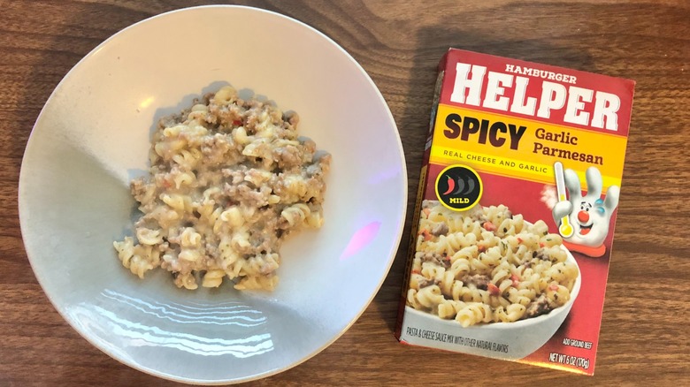 Spicy Garlic Parmesan Hamburger Helper