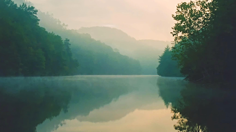 Mill Creek Lake at Natural Bridge State Resort Park