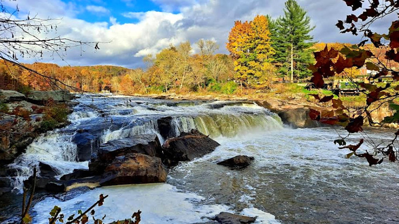 Cascade in autumn at Ohiopyle State Park