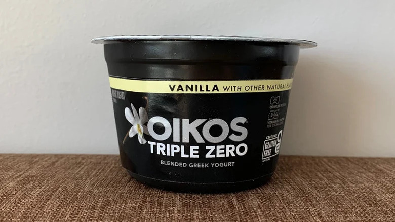 a cup of Oikos Triple Zero