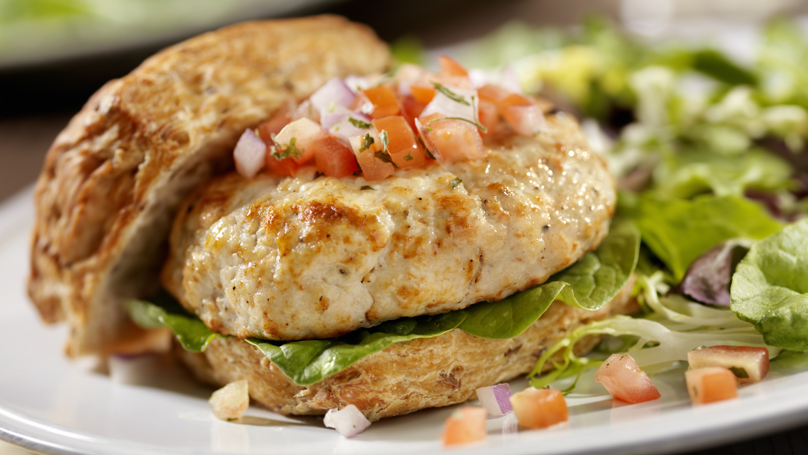 To avoid foodborne pathogens, a turkey burger should be this temperature