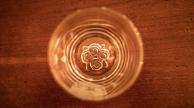Four Roses bourbon glass