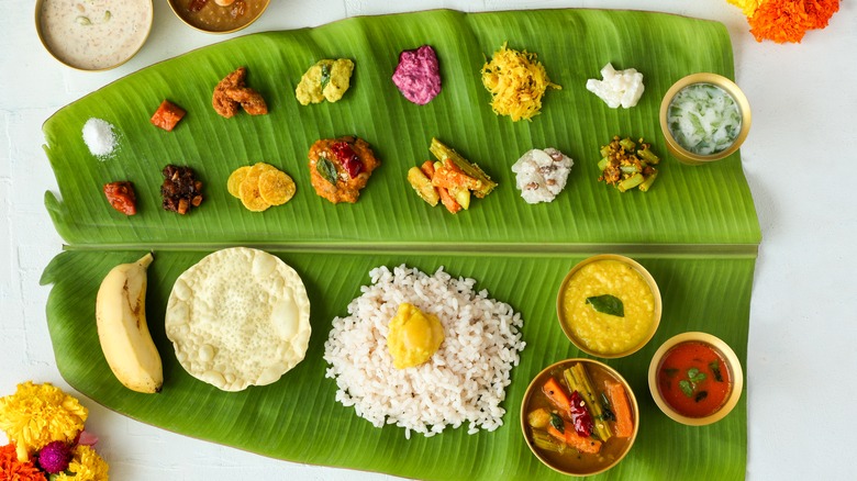 A display of Indian ingredients 