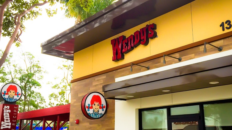 Wendy's storefront signage