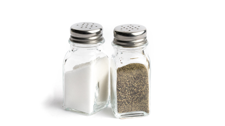 plain salt and pepper shakers
