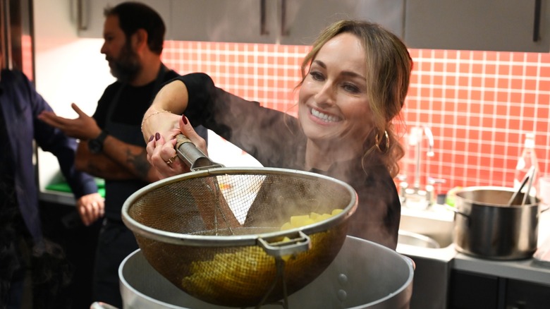 Giada De Laurentiis making pasta