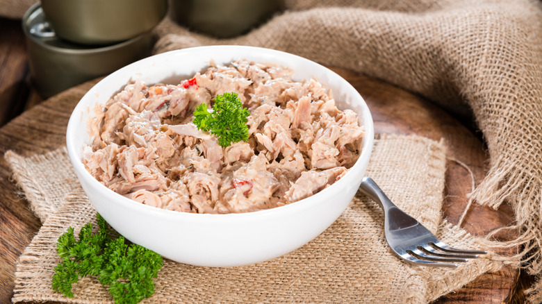 Bowl of tuna salad