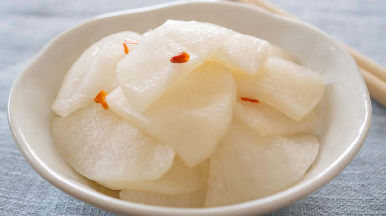 Pickled daikon radish