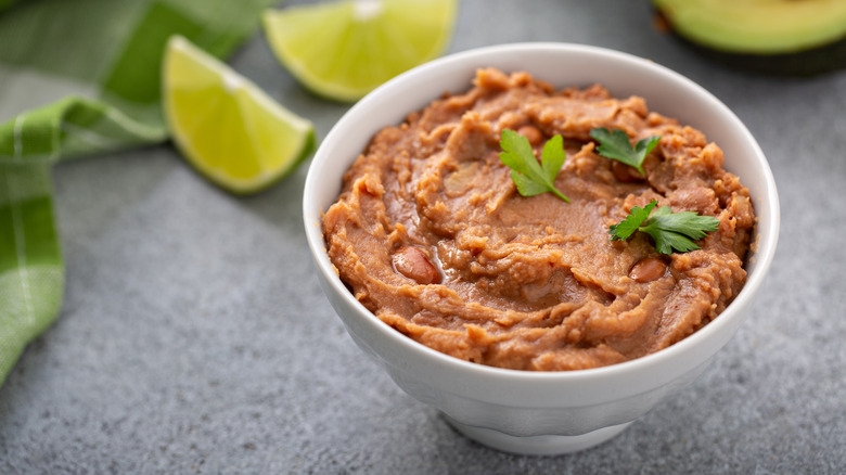refried pinto beans