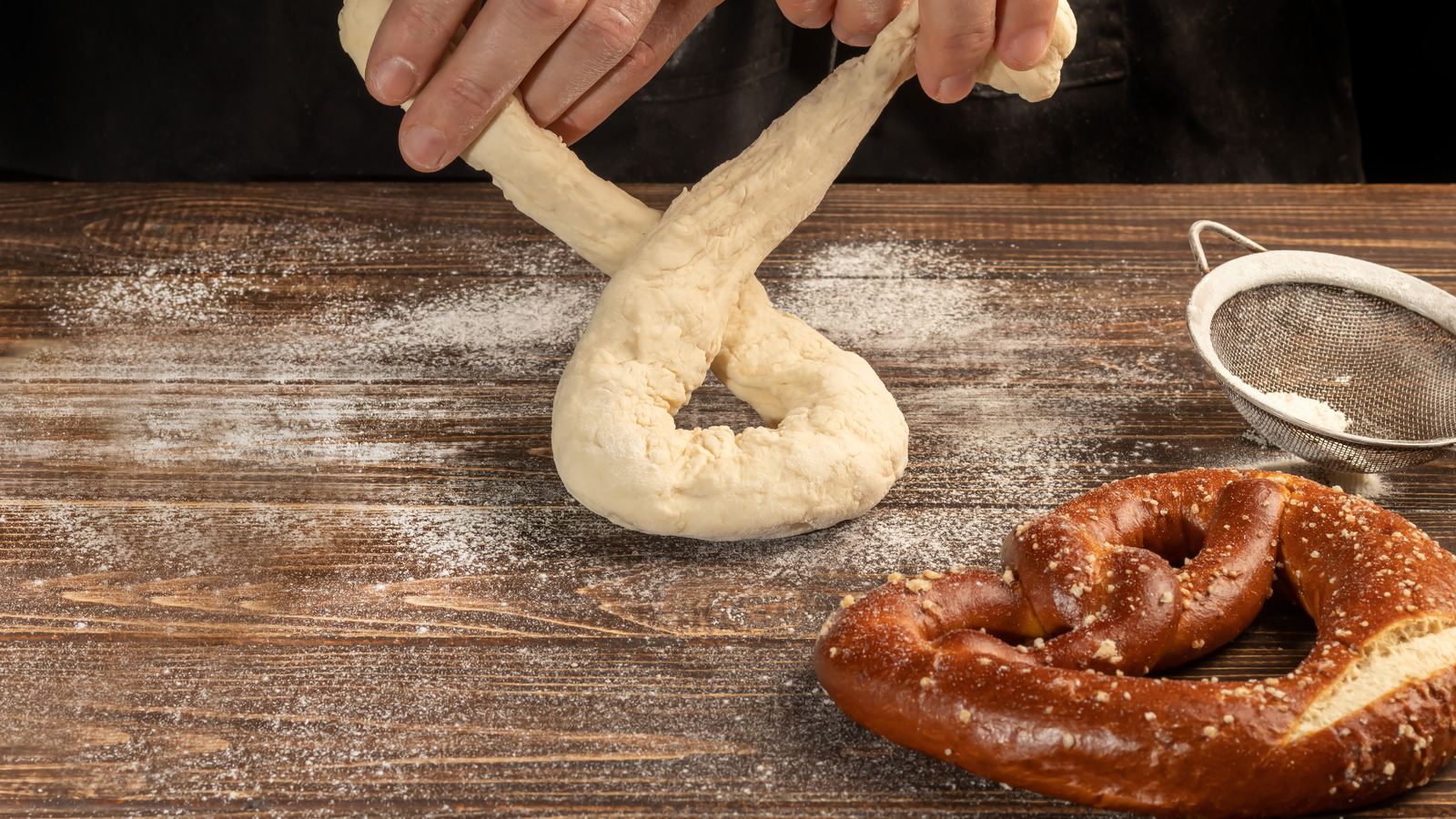 The Key To Making Salt Stick To Your Homemade Pretzel