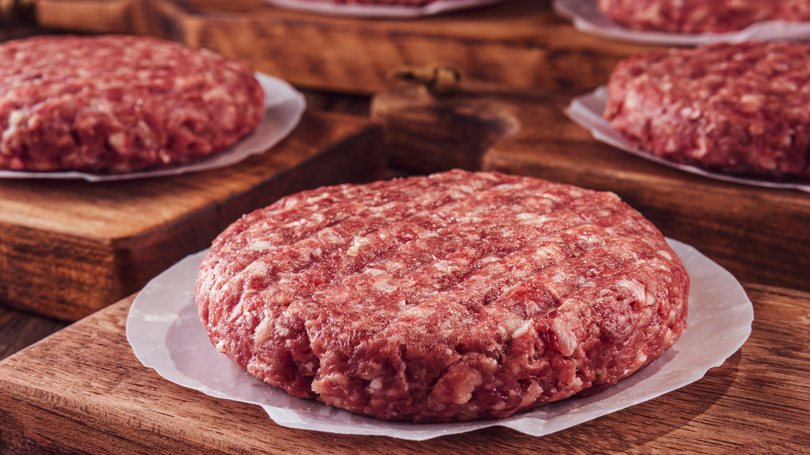 Making your own ground meat for burgers in food processor.