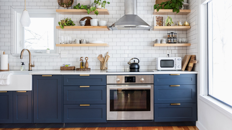 kitchen design space with hardware