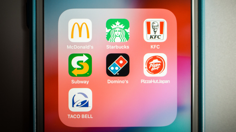 Fast food app screen