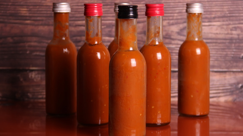 Hot sauce bottles