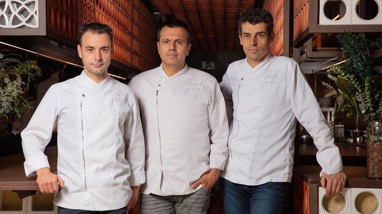 Chefs Oriol Castro, Mateu Casañas and Eduard Xatruch