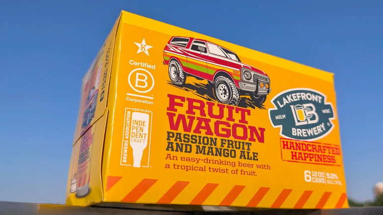 Box of beer from lakefront brewery with the Independent Craft Brewer Seal