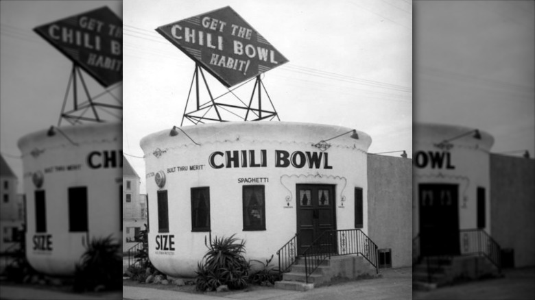 One of the six Chili Bowl restaurants, located at 801 N. La Brea Avenue