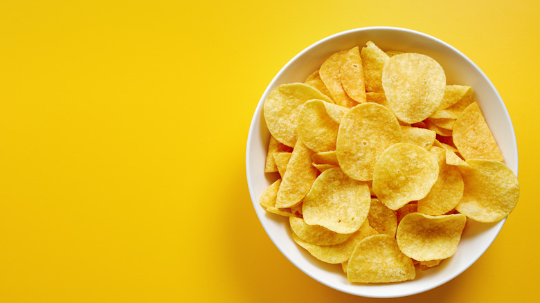 bowl of potato chips