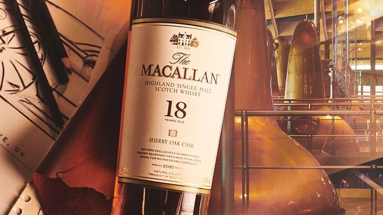 Bottle of Macallan Sherry Oak