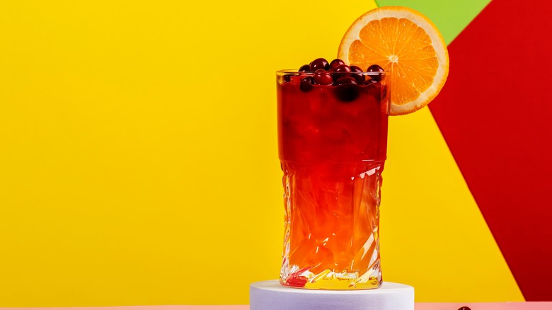 Madras cocktail with cranberry and orange