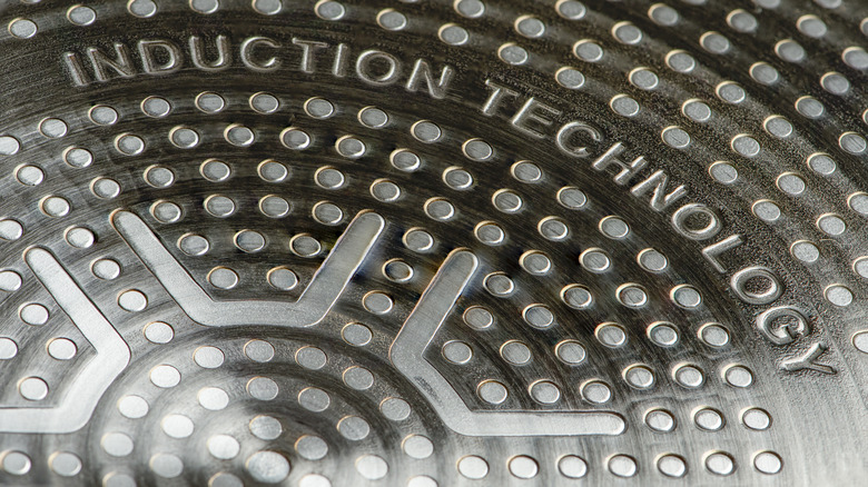 A close up of a induction pot.