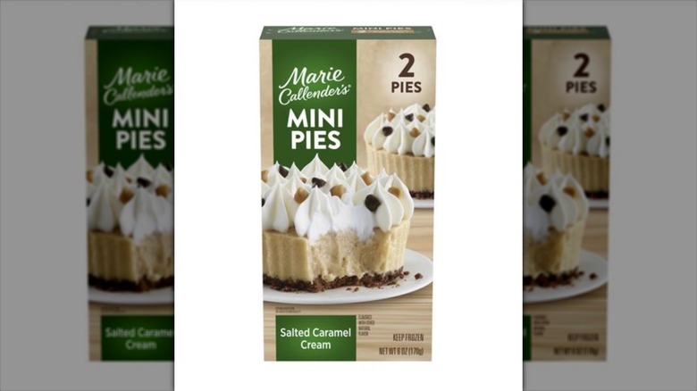 Box of Marie Callender's Salted Caramel Cream Mini Pies