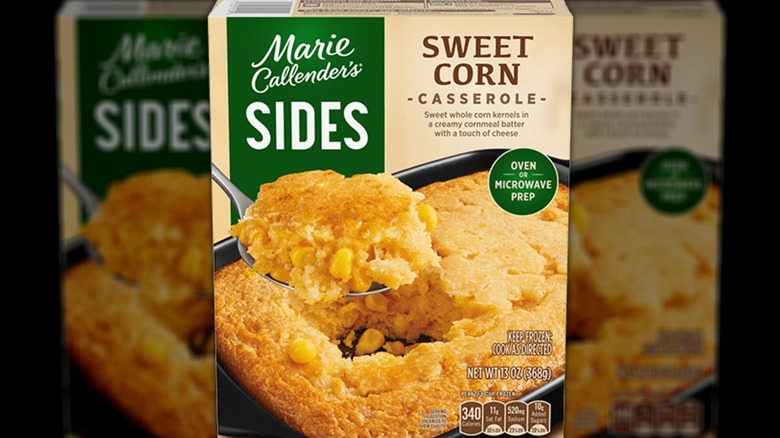 Marie Callender's sweet corn casserole box