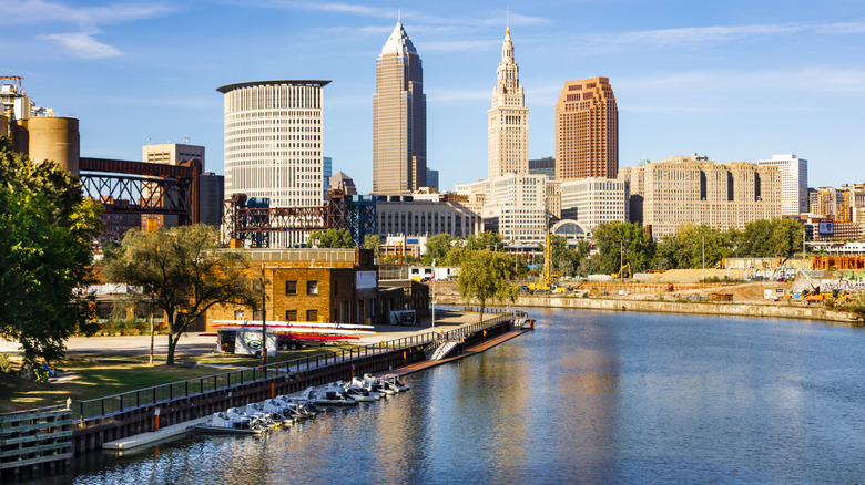 Sky view of Cleveland, OH