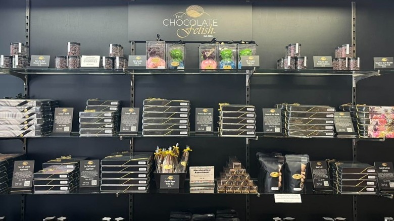 Interior of The Chocolate Fetish in Asheville, North Carolina