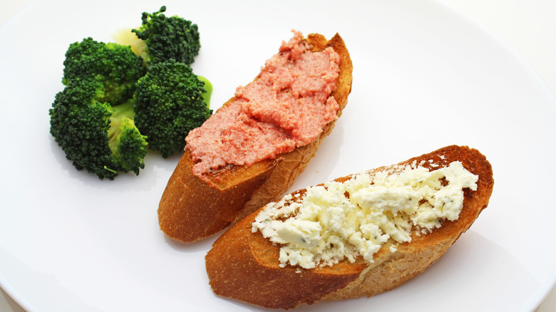 Walleye open sandwich