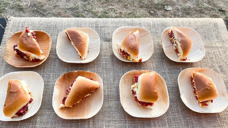 Pig ear sandwiches