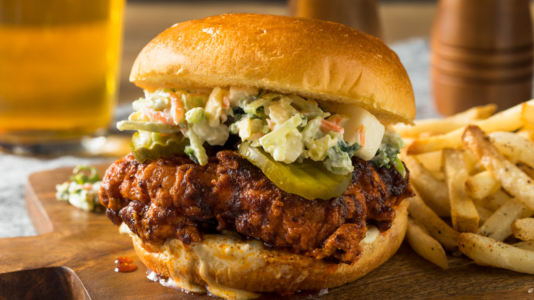 Nashville hot chicken sandwich