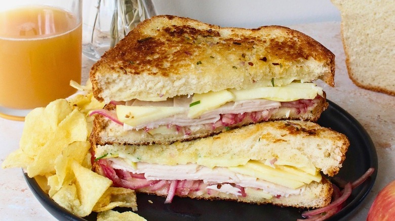 Vermonter sandwich on a plate