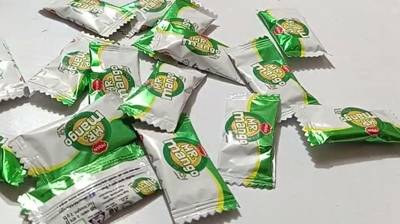 pile of Mr Mango candies
