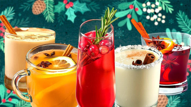 Assorted holiday drinks