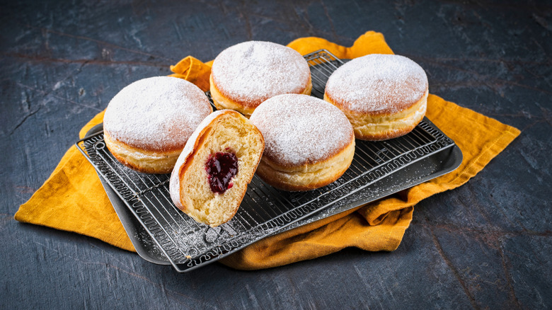 Berliner donut with jam