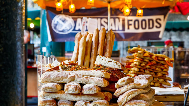 piles of bread