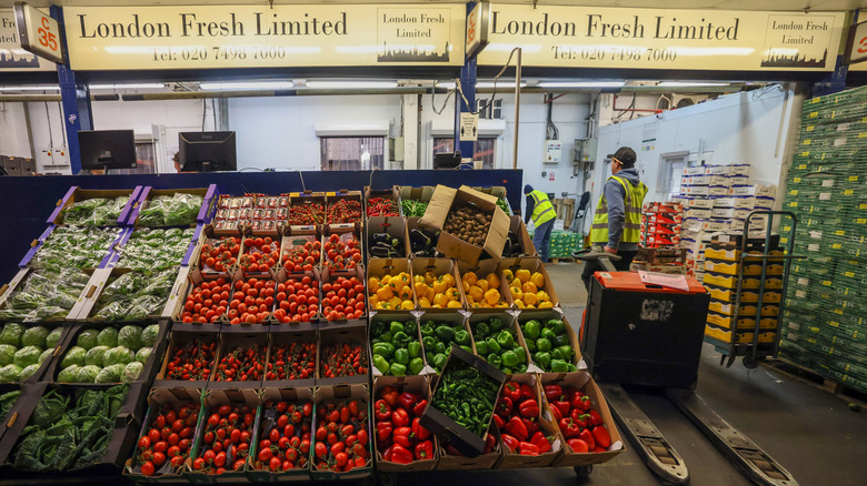 fruit and vegetable stall