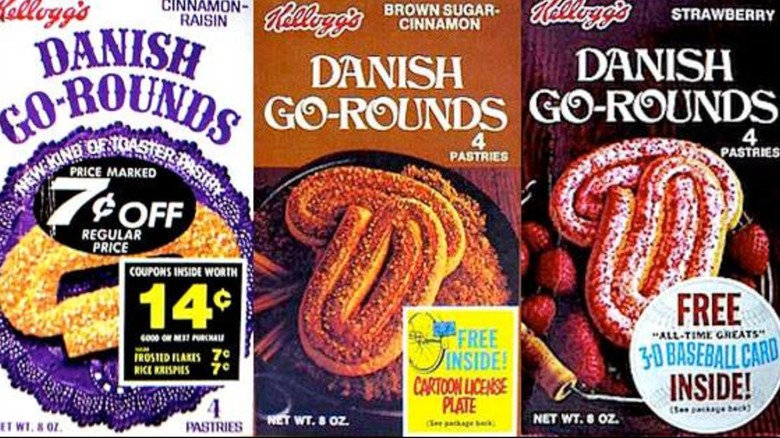 Old advertisements for Kellogg's Danish Go-Rounds