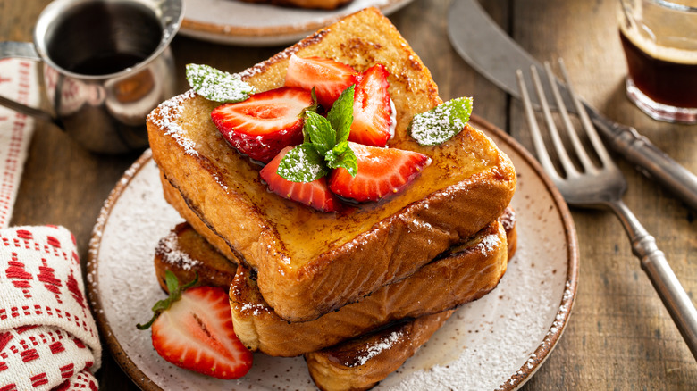served plate of French toast