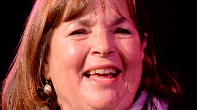Ina Garten smiles with pearls