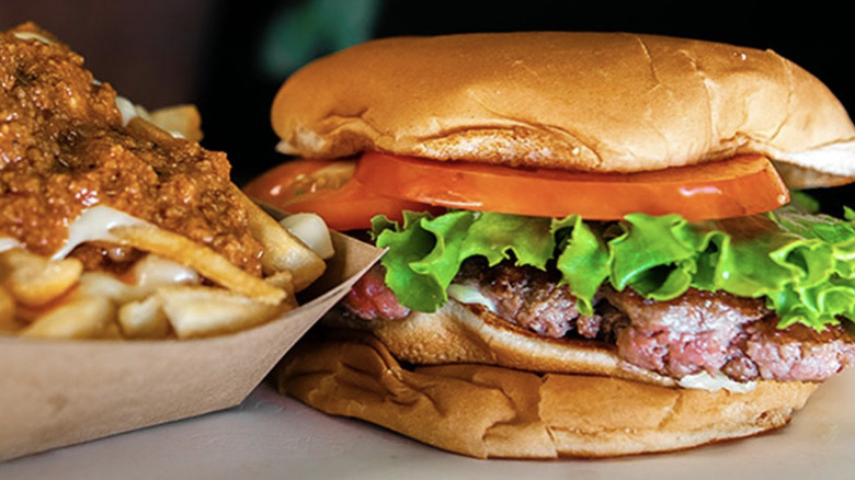 Jack's Old Fashioned burger and chili fries