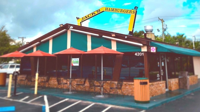 Exterior of Jack's Burgers in Florida