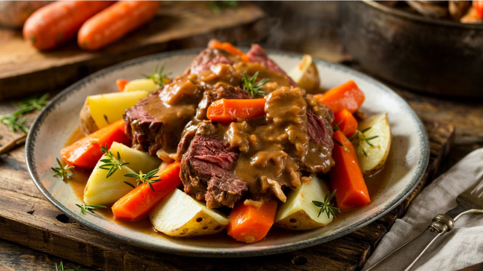 The Old-School Ingredient That Makes Your Pot Roast Richer And Darker - Tasting Table